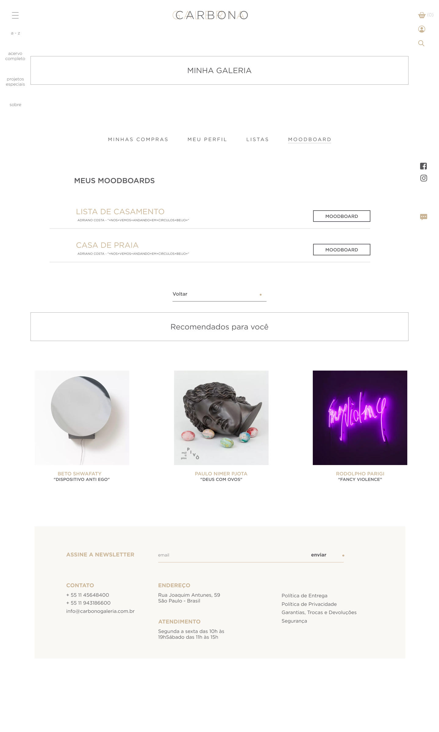 Client moodboards