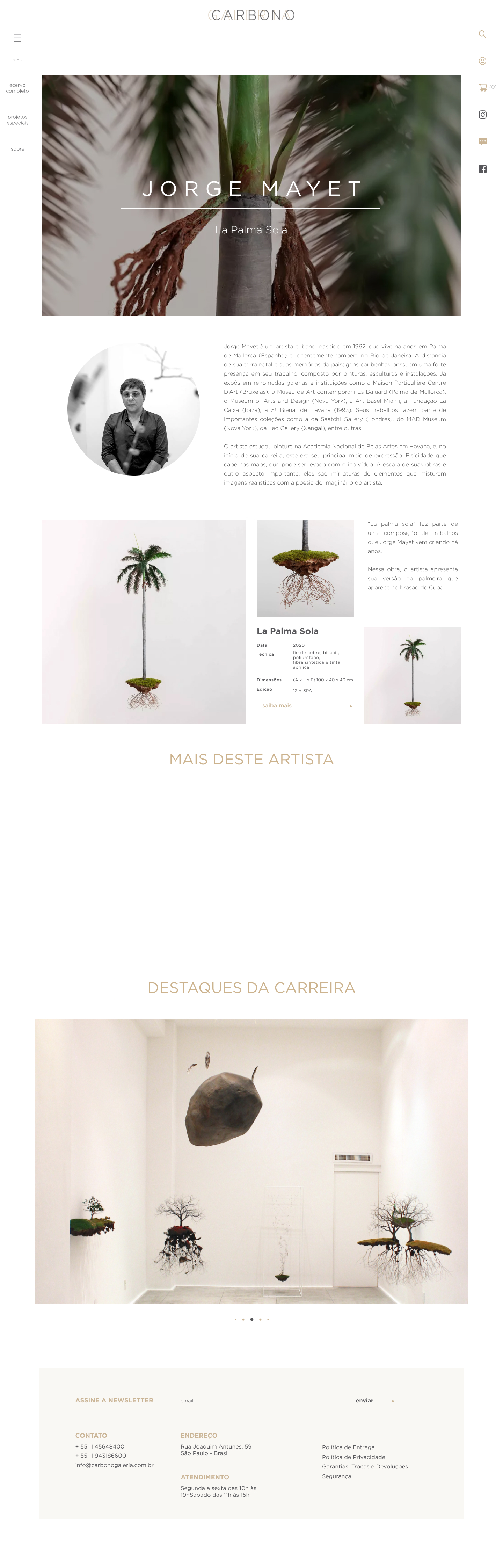 Special artist page